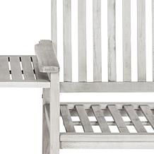 Safavieh Brea Twin-Seat Bench - Ash Gray Finish