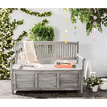 Safavieh Brisbane Storage Bench - Ash Gray  Finish