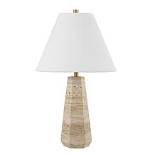 Safavieh Calla Beige Travertine Table Lamp 14" x 14" x 23.5"