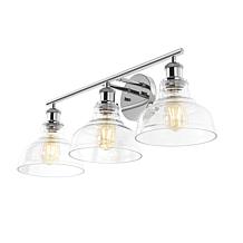 Safavieh Calyna Black Metal and Glass Wall Sconce 27.25"