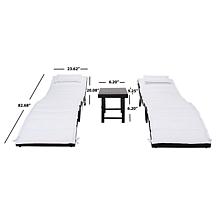 Safavieh Carew 3-Piece Sun Lounger Set