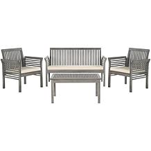 Safavieh Carson 4-Piece Outdoor Set, Grey