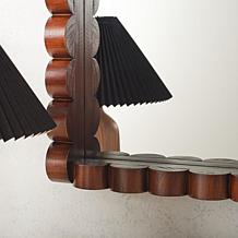 Safavieh Charli 26" Pinewood Mirror with Wavelike Frame