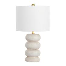Safavieh Coco Cream Ceramic Table Lamp 13" x 13" x 22"