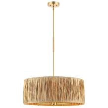 Safavieh Colessa Natural and Gold Pendant Light 24"