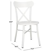 Safavieh Core Cross Back Chair, 2-pack, 17.3" x 19.7" x 33.4"