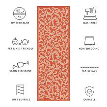 Safavieh Courtyard Gillian 2-1/4' x 10' Rug