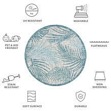 Safavieh Courtyard Henry 6'-7" Round Indoor/Outdoor Rug