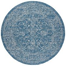 Safavieh Courtyard Owen 6'-7" Round Indoor/Outdoor Rug