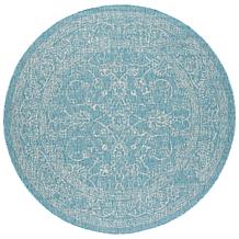 Safavieh Courtyard Owen 6'-7" Round Indoor/Outdoor Rug