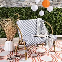 Safavieh Dandra Herringbone Rattan Settee