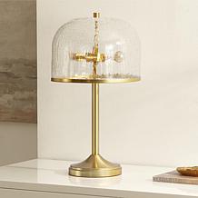 Safavieh Daye 20.5" Clear and Brass Table Lamp