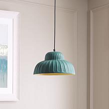 Safavieh Destryn 13" Green Pendant Light