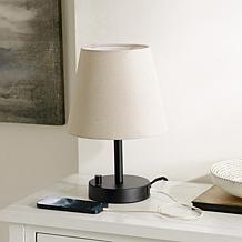 Safavieh Dexter 13.5" Black Table Lamp with USB Port