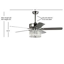 Safavieh Dresher 52" Ceiling Light Fan