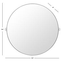 Safavieh Eldia 36" Silver Metal and Glass Mirror