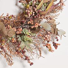 Safavieh Faux 26" Berry and Acorn Wreath