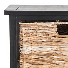 Safavieh Halle 3 Wicker Basket Storage Side Table
