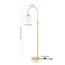 Safavieh Hamil Extendable Gold Metal Floor Lamp 55-62"