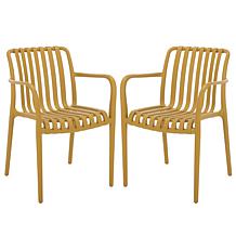 Safavieh Holly Dining Armchair 2-pack in Yellow