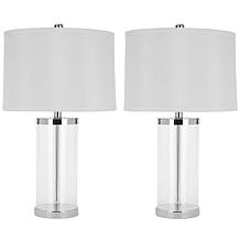 Safavieh Jeanie Set of 2 Glass Base Lamps
