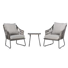 Safavieh Jensen 3-Piece Lounge Set - Brown, Grey