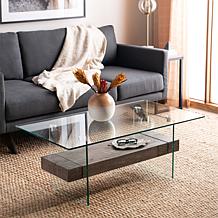 Safavieh Kayley Modern Rectangular Glass Coffee Table