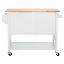 Safavieh Kesler 2-Door 1-Shelf Kitchen Cart White