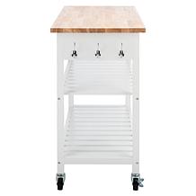 Safavieh Kiko 2-Drawer 2-Shelf Kitchen Cart White