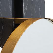 Safavieh Lavelle 16" Black and Gold Mirror