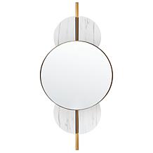 Safavieh Lavelle 16" Black and Gold Mirror