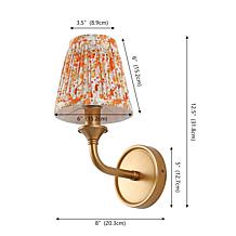 Safavieh Maicie 2-piece Orange/Gold Wall Sconce Set