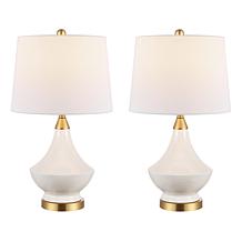 Safavieh Marlowe 2-Pack White Ceramic Table Lamps 24.5"