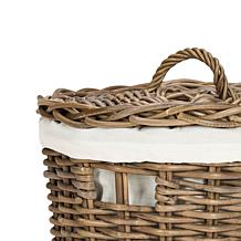 Safavieh Millen Rattan Round Set Of 2 Laundry Baskets
