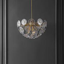 Safavieh Miri 6-Light Extendable Brass Pendant, 23.75"