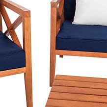 Safavieh Montez 4-Piece Outdoor Set with Accent Pillows