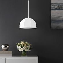 Safavieh Neami 15" Extendable White Fabric Pendant