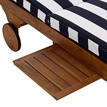 Safavieh Newport Lounge Chair in Yellow Stripe