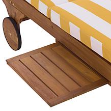 Safavieh Newport Lounge Chair in Yellow Stripe