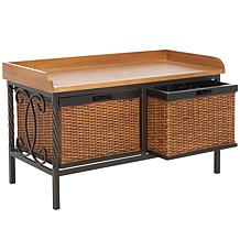 Safavieh Noah Wooden Storage Bench - Pewter/Ash Finish