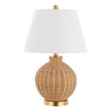 Safavieh Nobuo Natural Rattan Table Lamp 15 x 15 x 23"