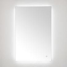 Safavieh Nolan 24" White Aluminum LED Mirror