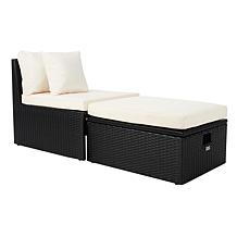 Safavieh Pramla Outdoor Sette with Ottoman