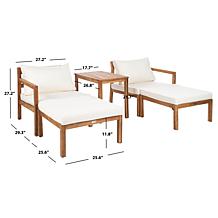 Safavieh Pratia 5-piece Outdoor Living Set