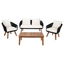 Safavieh Prester 4-piece Outdoor Living Set