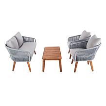 Safavieh Prester 4-piece Outdoor Living Set