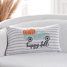 Safavieh Pumpkin Truck 12" x 20" Pillow