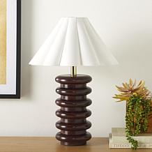 Safavieh Renata 23" Walnut Wood Table Lamp