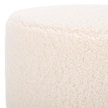 Safavieh Riah Faux Shearling Round Ottoman