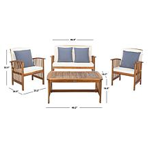Safavieh Rocklin 4-piece Outdoor Living Set